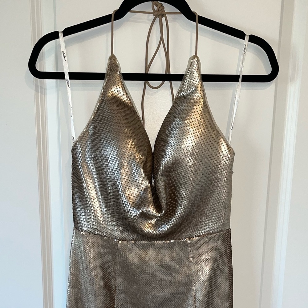 Jadore Australia Evening dress High Slit Sequin Gown Long Dress Party US 6 - Picture 4 of 10